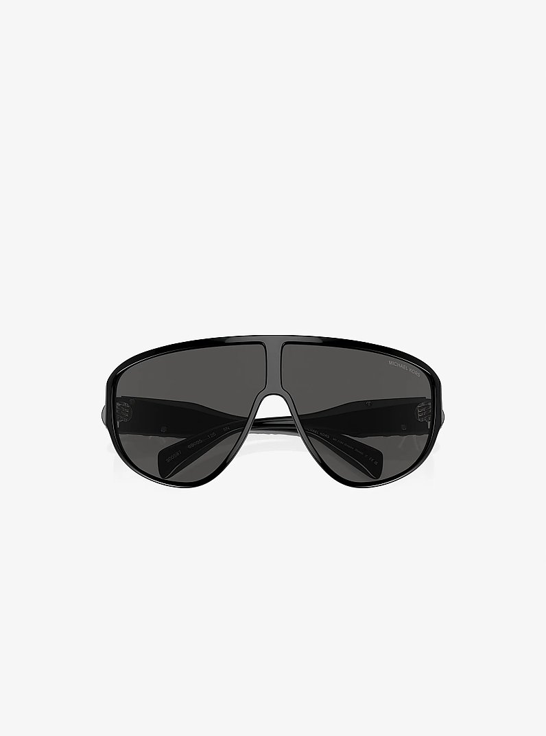 Shield-Sonnenbrille Empire in SCHWARZ | Michael Kors