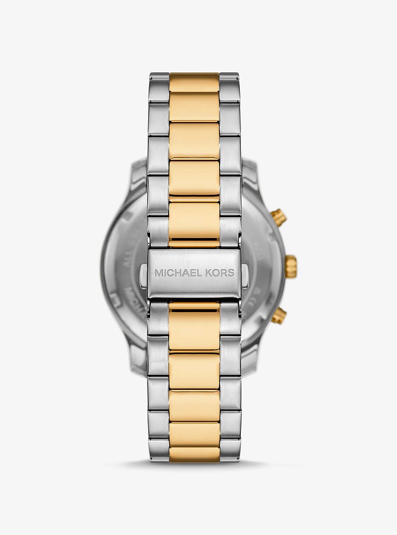 Oversized Berkley Two-Tone Watch in TWO TONE | Michael Kors
