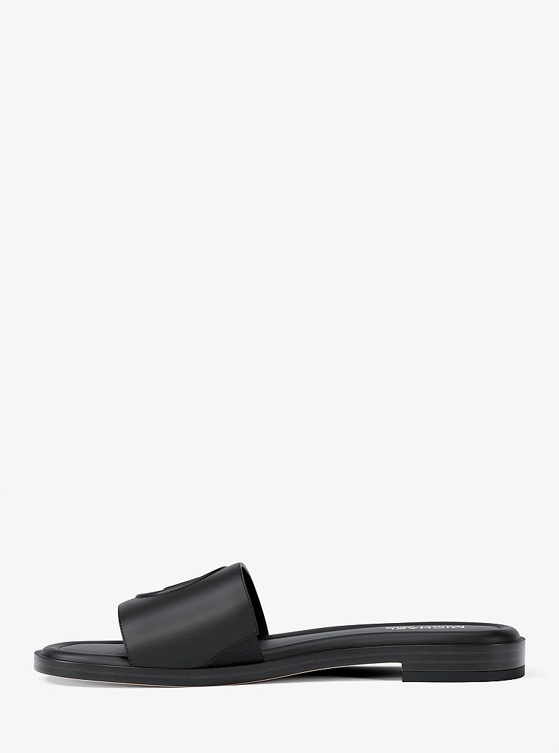 Carissa Slide Sandal in BLACK | Michael Kors