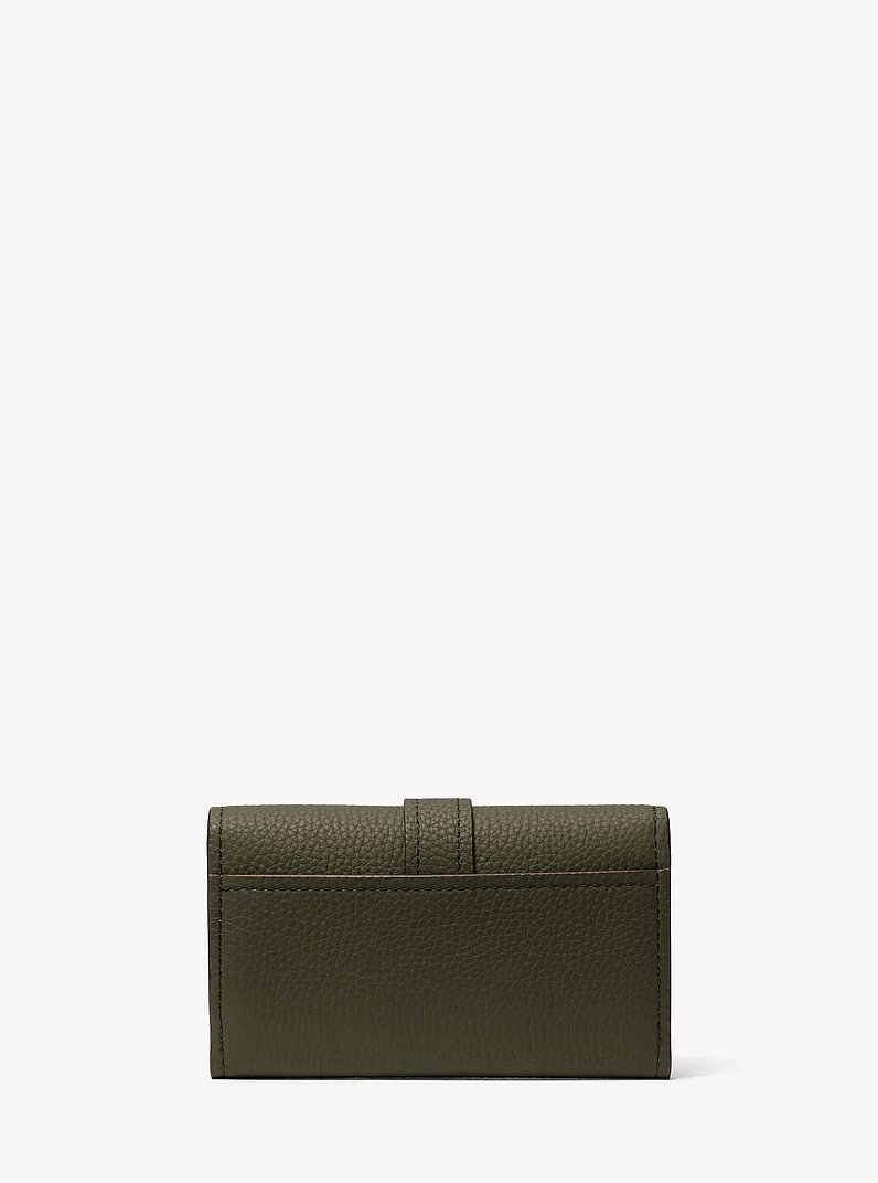 Cartera Nolita mediana de piel granulada con tres pliegues in HIEDRA | Michael Kors