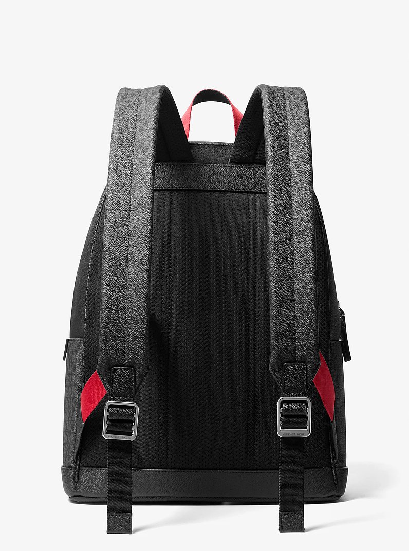 Cooper Signature Logo Backpack in BRIGHT RED | Michael Kors