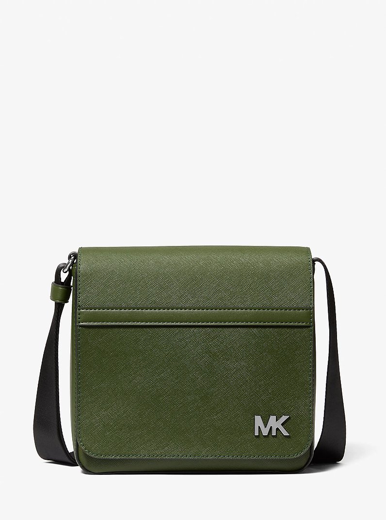 Cooper Leather Crossbody Bag in AMAZON GREEN | Michael Kors