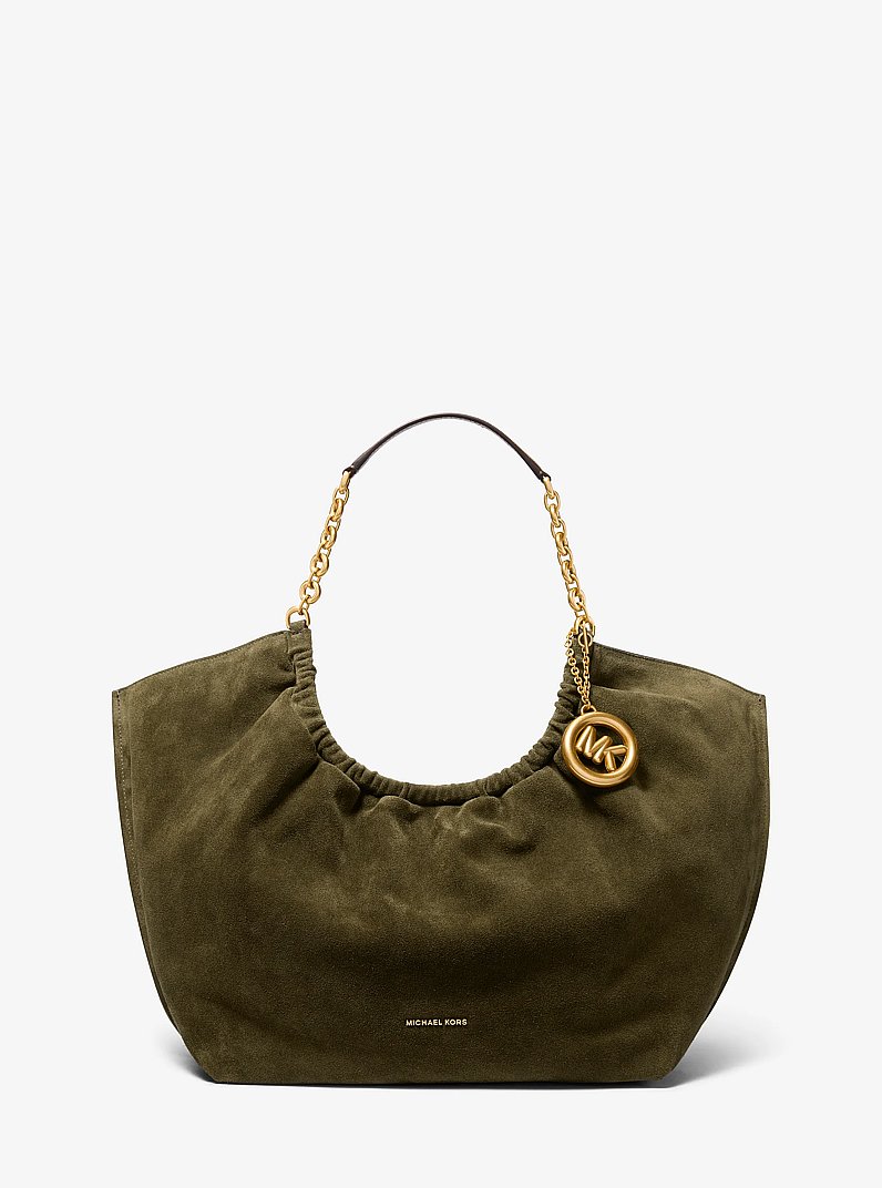 Shopper Indie Large aus Wildleder in LODEN | Michael Kors
