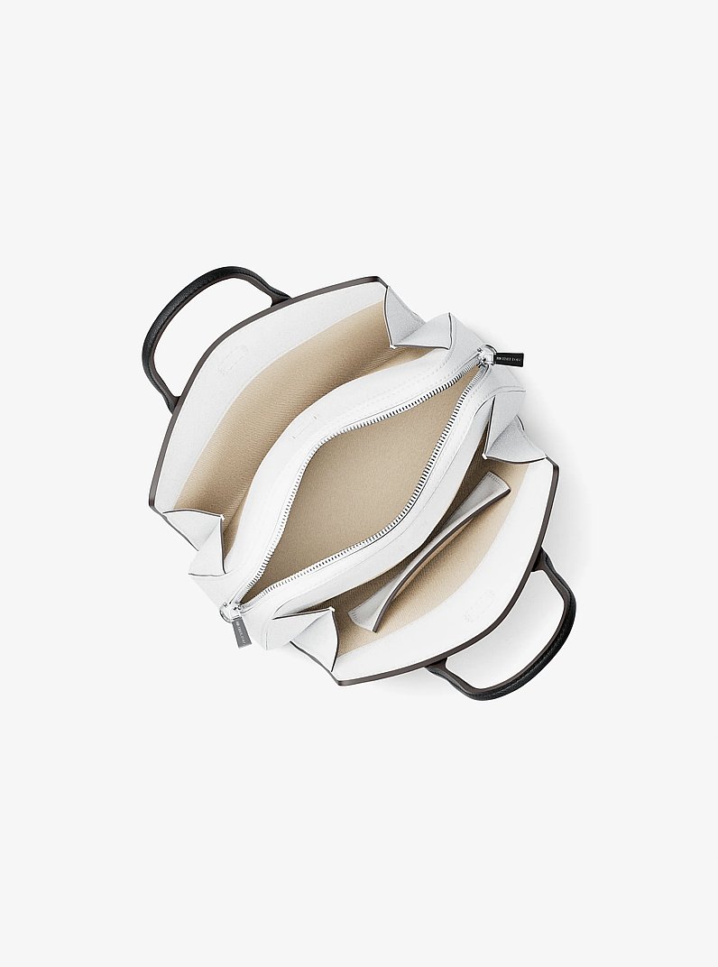 Borsa a mano Laila piccola in pelle color block in ABITO BLUES | Michael Kors