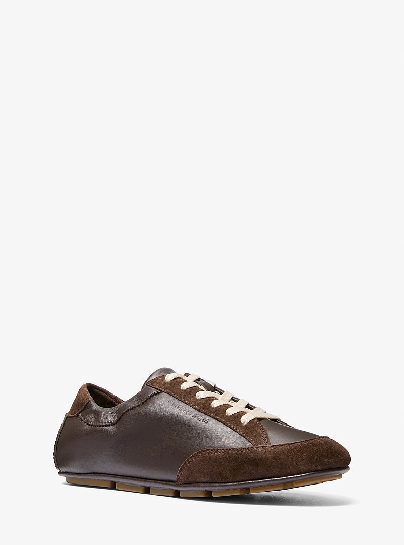 Susie Leather Trainer in CHOCOLATE | Michael Kors