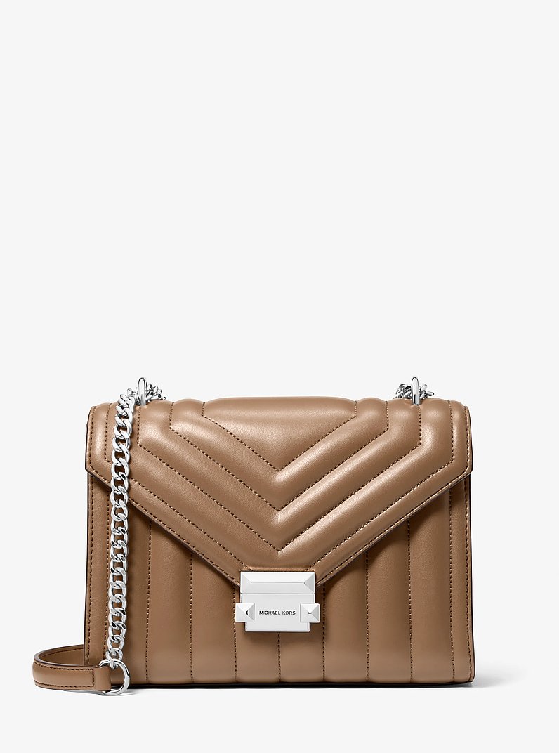 Bolso de hombro Whitney acolchado mediano in MADERA FLOTANTE | Michael Kors