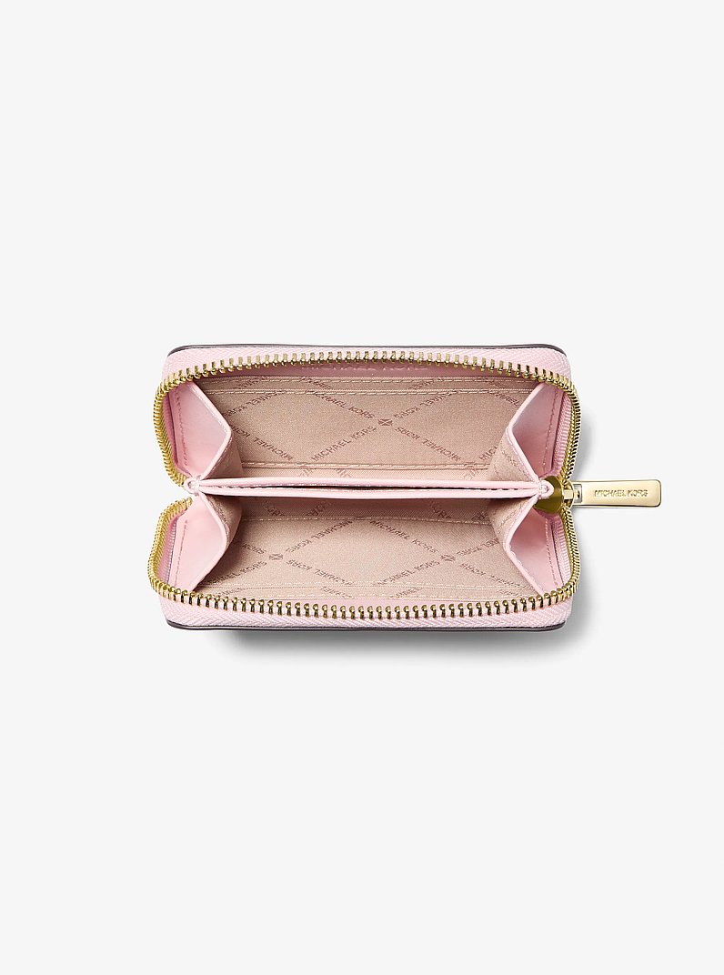 Jet Set Travel Medium Logo Zip-Around Card Case in PWD BLSH MLT | Michael Kors