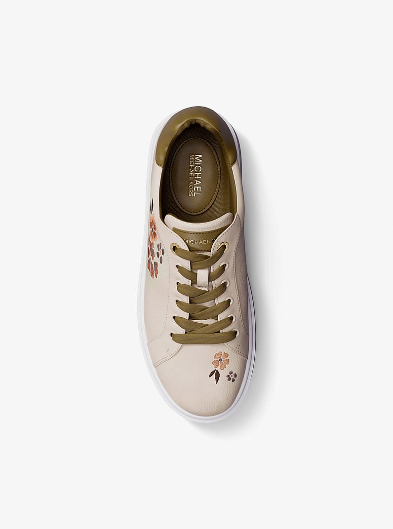 Romey Embellished Platform Sneaker in CREAM MULTI | Michael Kors