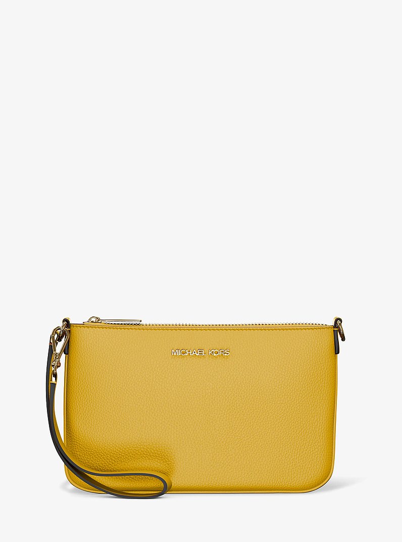 Clutch Michael Kors Sale Wristlet Jet Set Small Pebbled Leather
