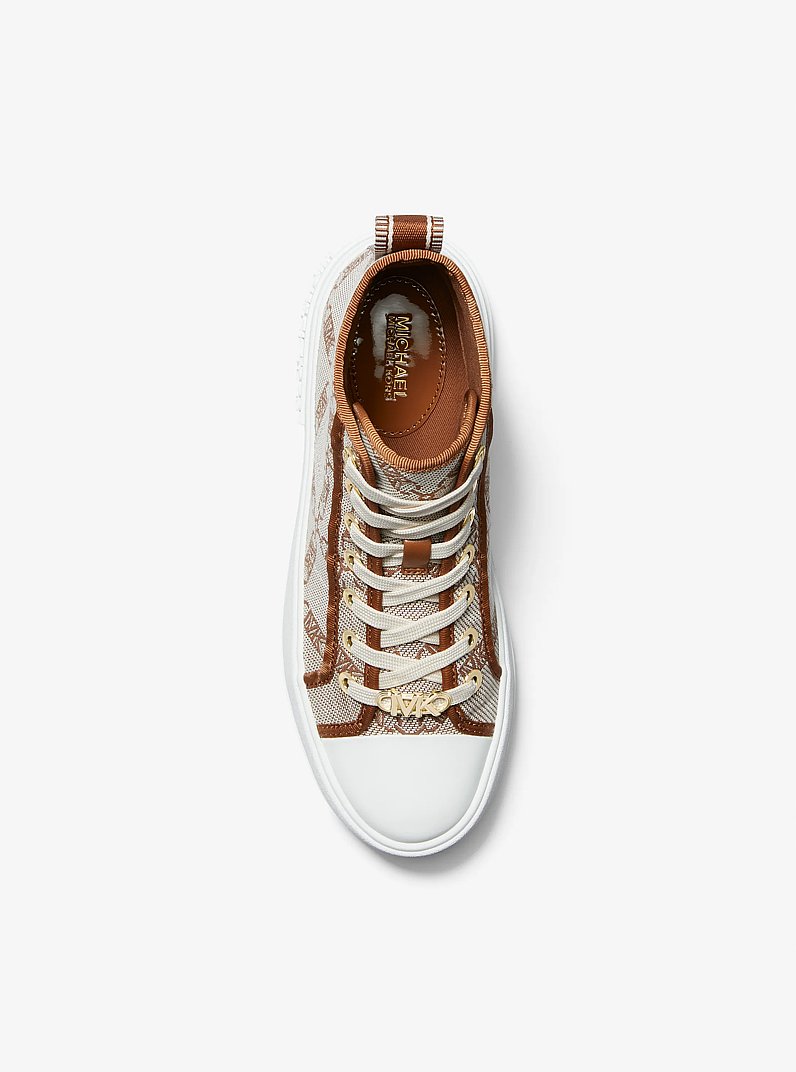Evy Empire Logo Jacquard High-Top Sneaker
