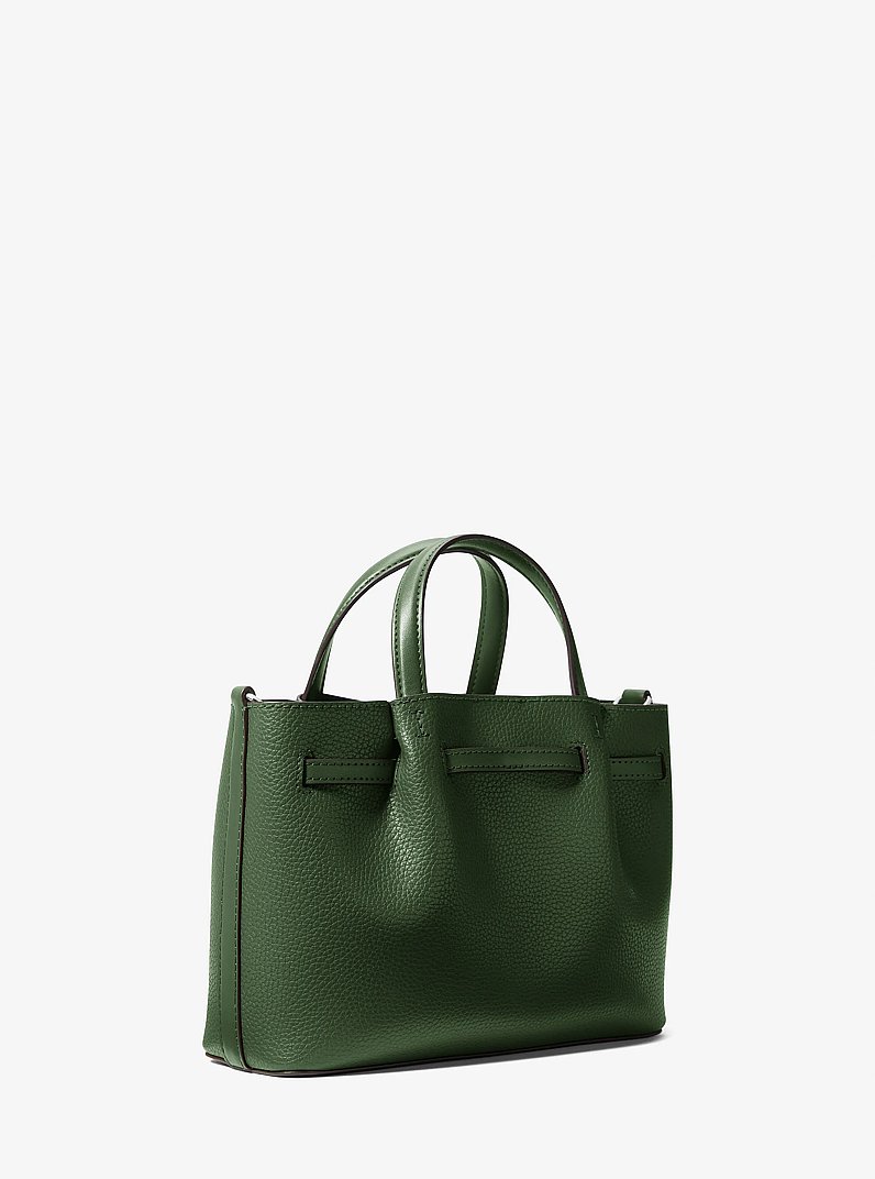 Petit sac &agrave; main Carson en cuir grain&eacute; in VERT AMAZONE | Michael Kors