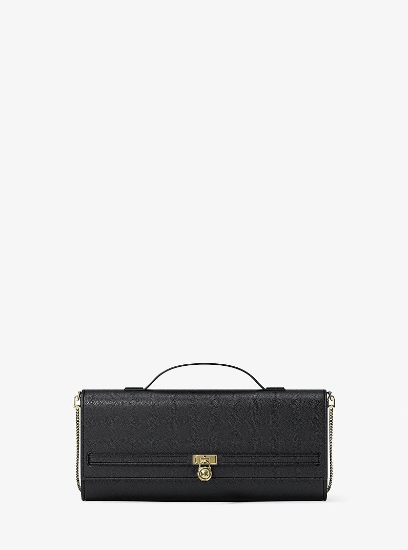 Wandelbare Schultertasche Hamilton Moderne Medium aus Leder in SCHWARZ | Michael Kors