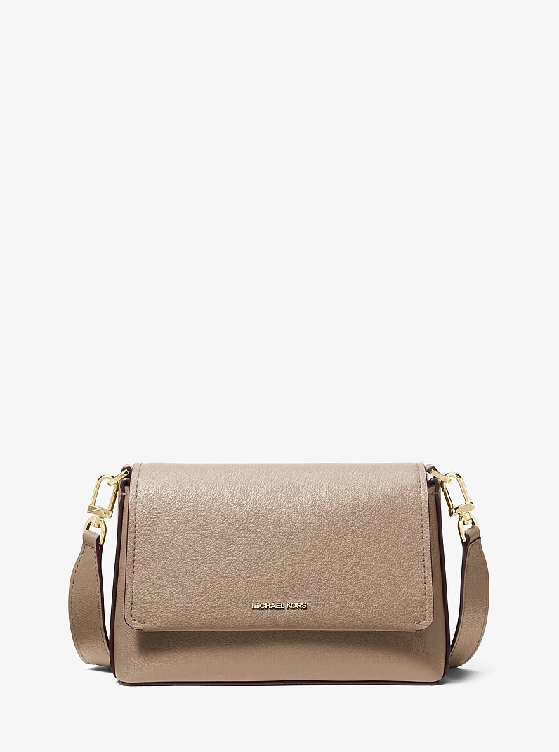 Nessa Small Leather Crossbody Bag in BIRCH | Michael Kors
