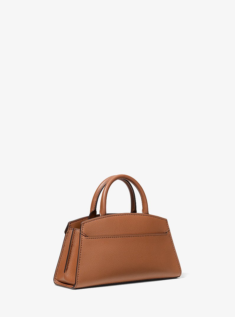 Greta Small Leather Convertible Crossbody Bag in LUGGAGE | Michael Kors
