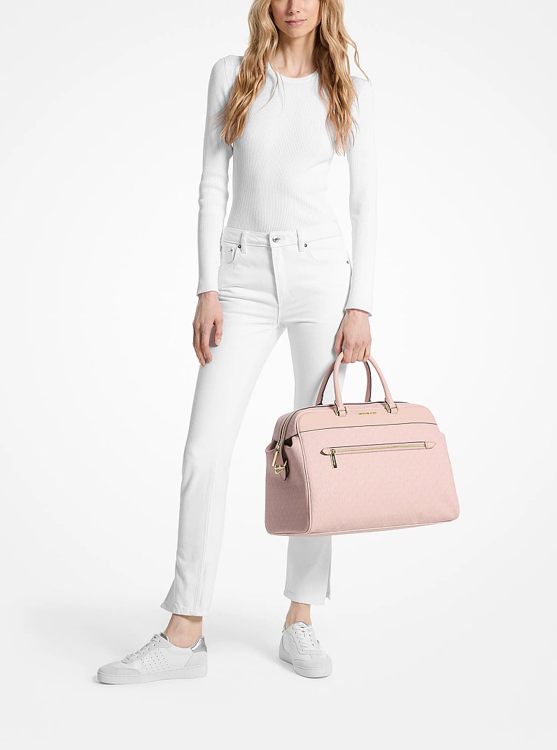 Large Logo Weekender Bag in LT POWDER BLUSH | Michael Kors