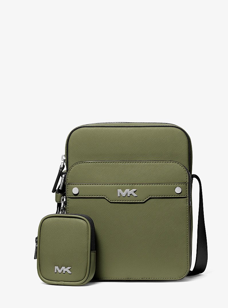 Rivington Leather Flight Bag in OLIVE - Sale | Michael Kors [US]