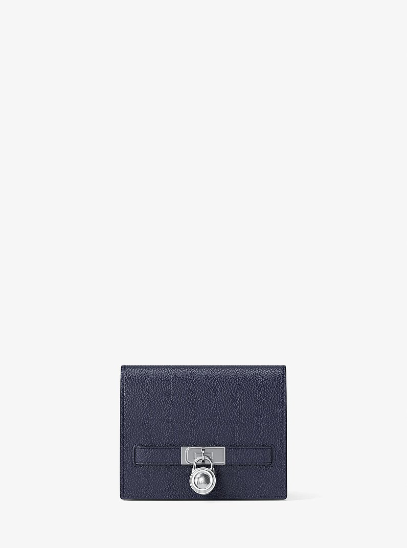 Brieftasche Hamilton Moderne Small aus Leder in BLAUGR&Uuml;NES KLEID | Michael Kors