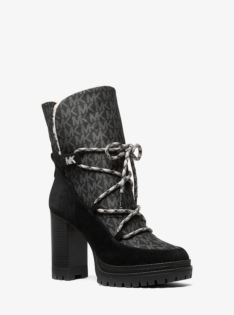 Culver Mixed-Media Platform Boot in BLACK | Michael Kors