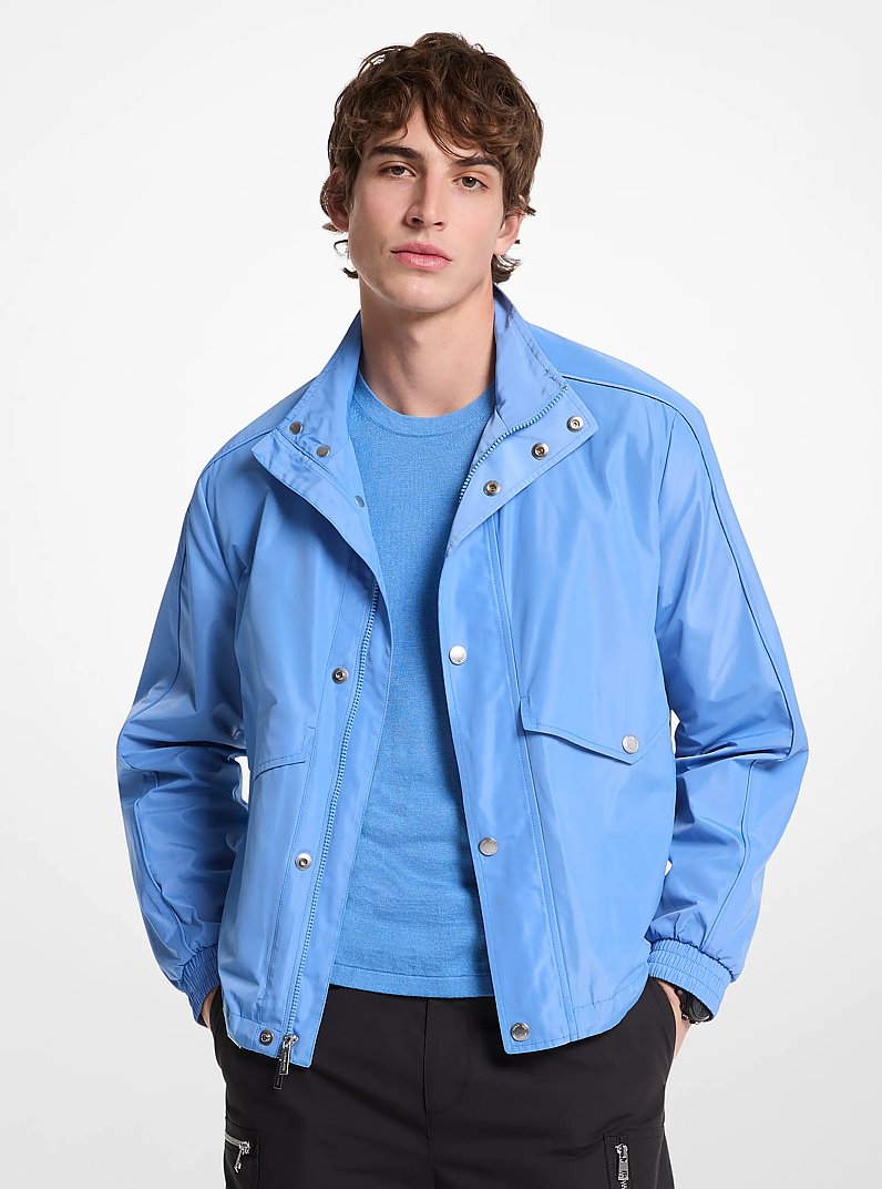 Water-Resistant Windbreaker Jacket in SOUTH PACIFIC | Michael Kors
