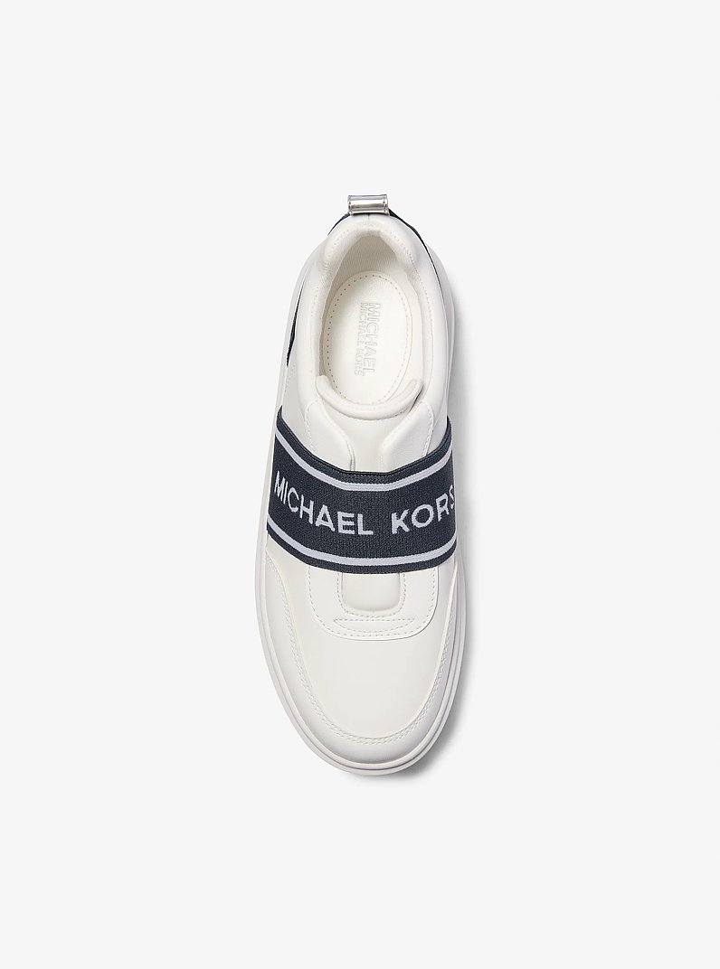 Romey Logo Tape Slip-On Platform Sneaker in NAVY | Michael Kors