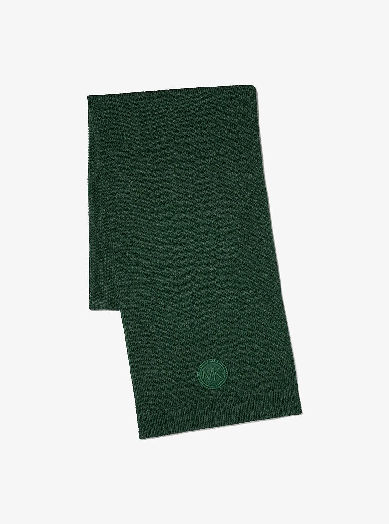 Knit Scarf in DARK MOSS | Michael Kors