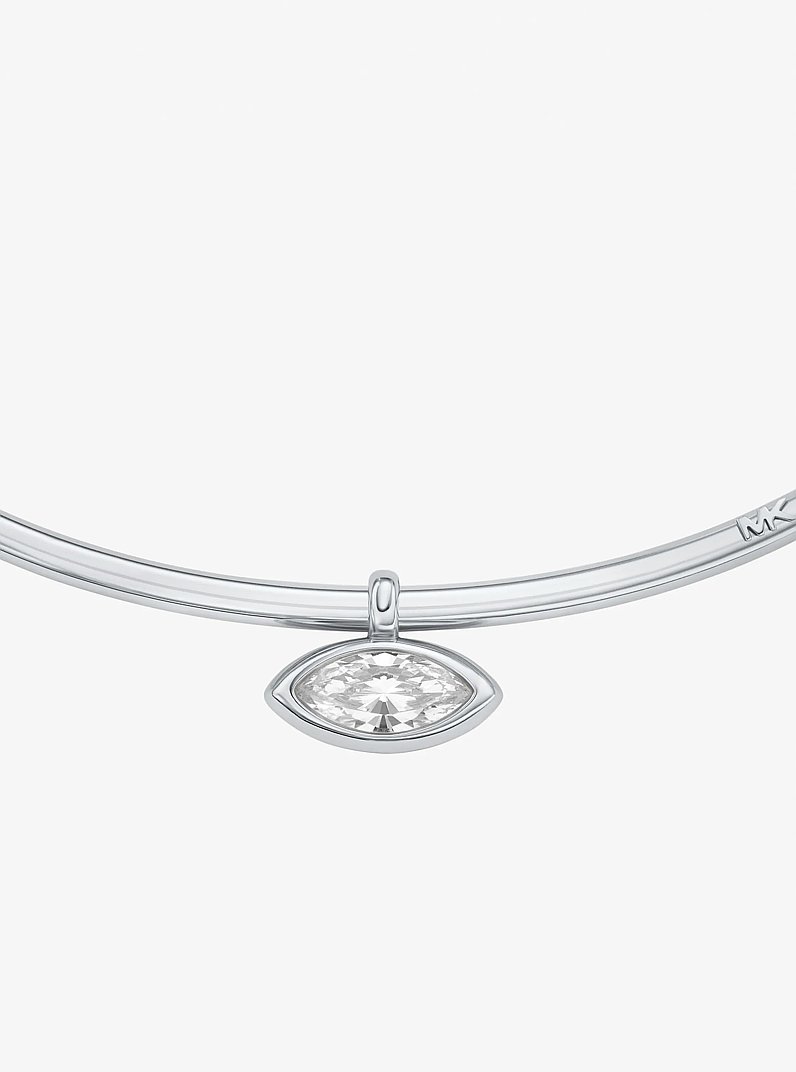 Collier ras-de-cou en zircones cubiques taille marquise in ARGENT | Michael Kors