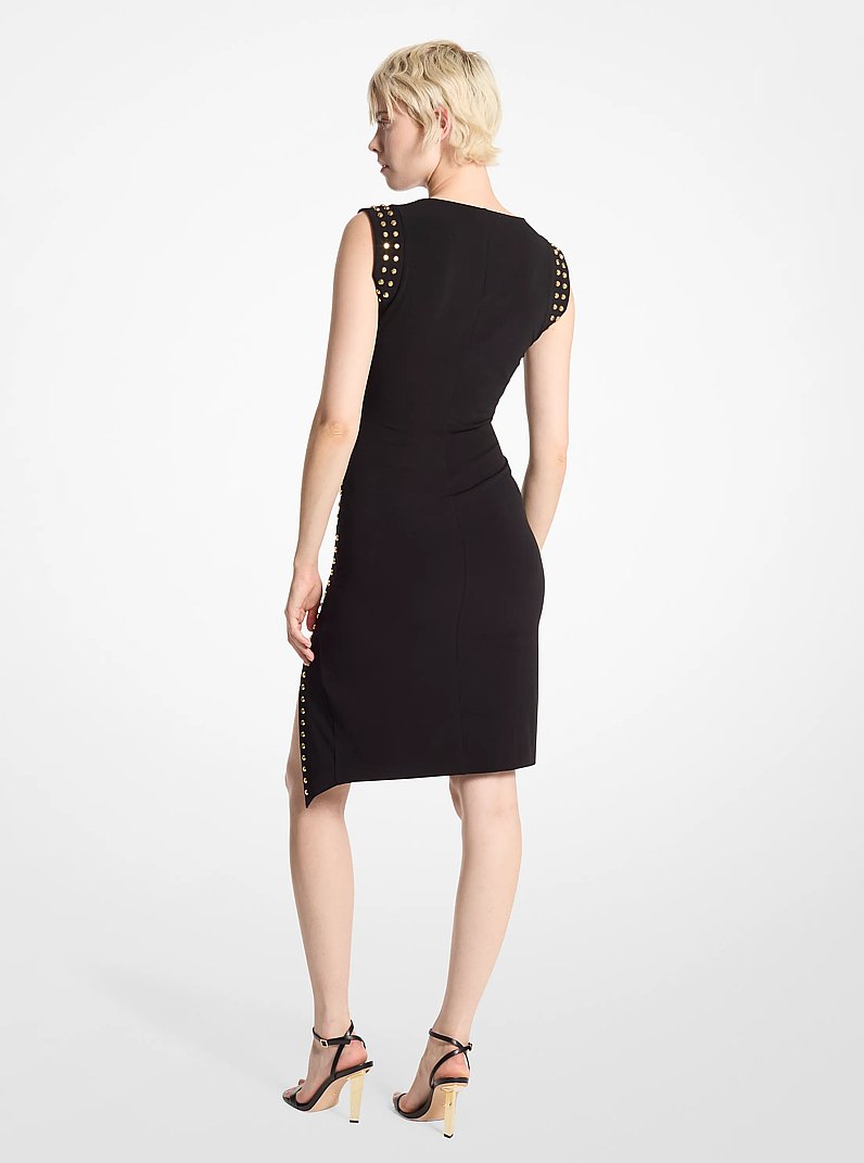 Studded Matte Jersey Dress in BLACK - Sale | Michael Kors [US]