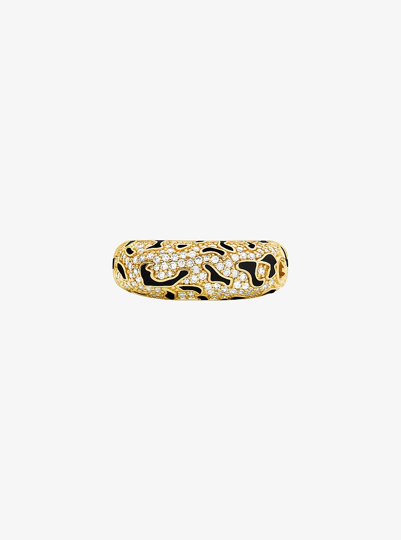 Pav&eacute; Leopard Ring in GOLD | Michael Kors