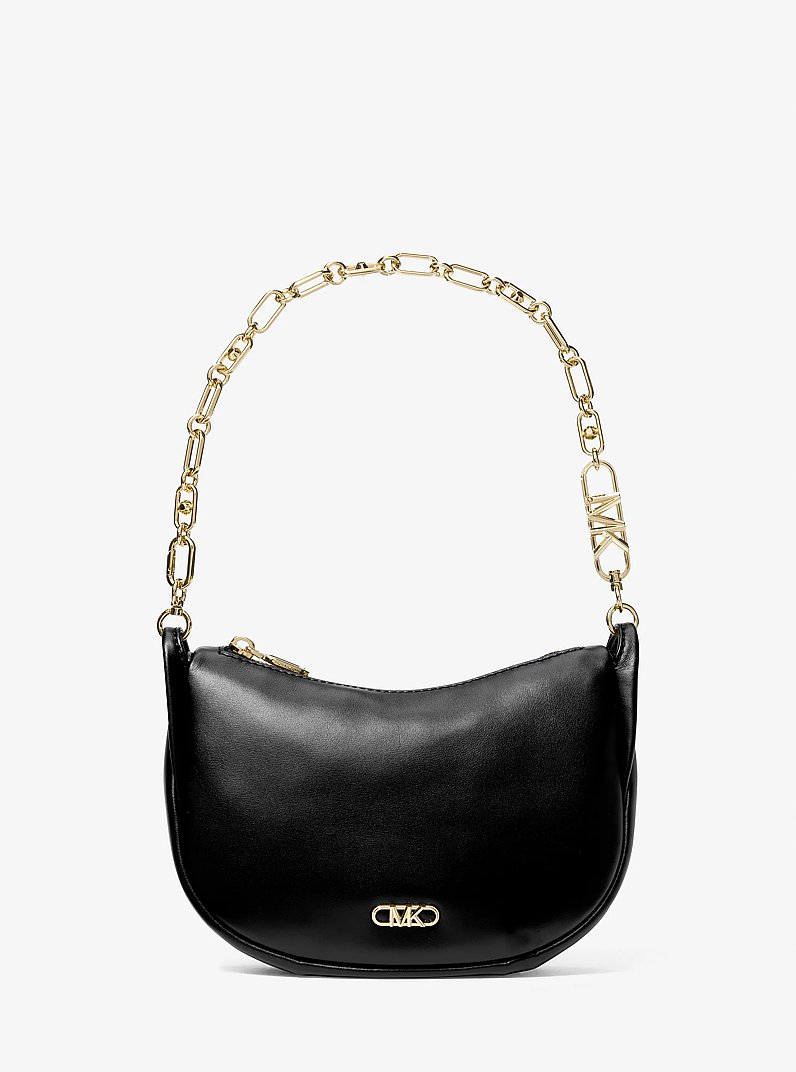 Kendall Small Leather Shoulder Bag in BLACK - Sale | Michael Kors [US]