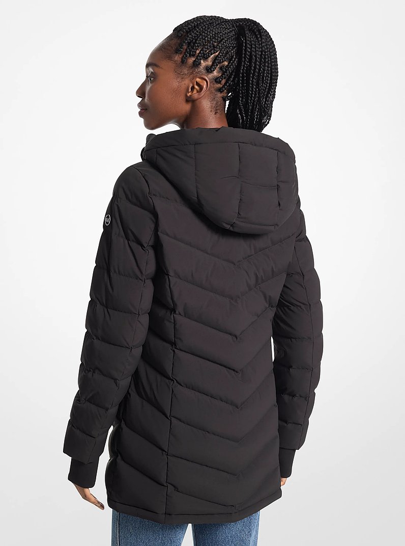 Manteau matelass&eacute; &agrave; capuchon in NOIR | Michael Kors