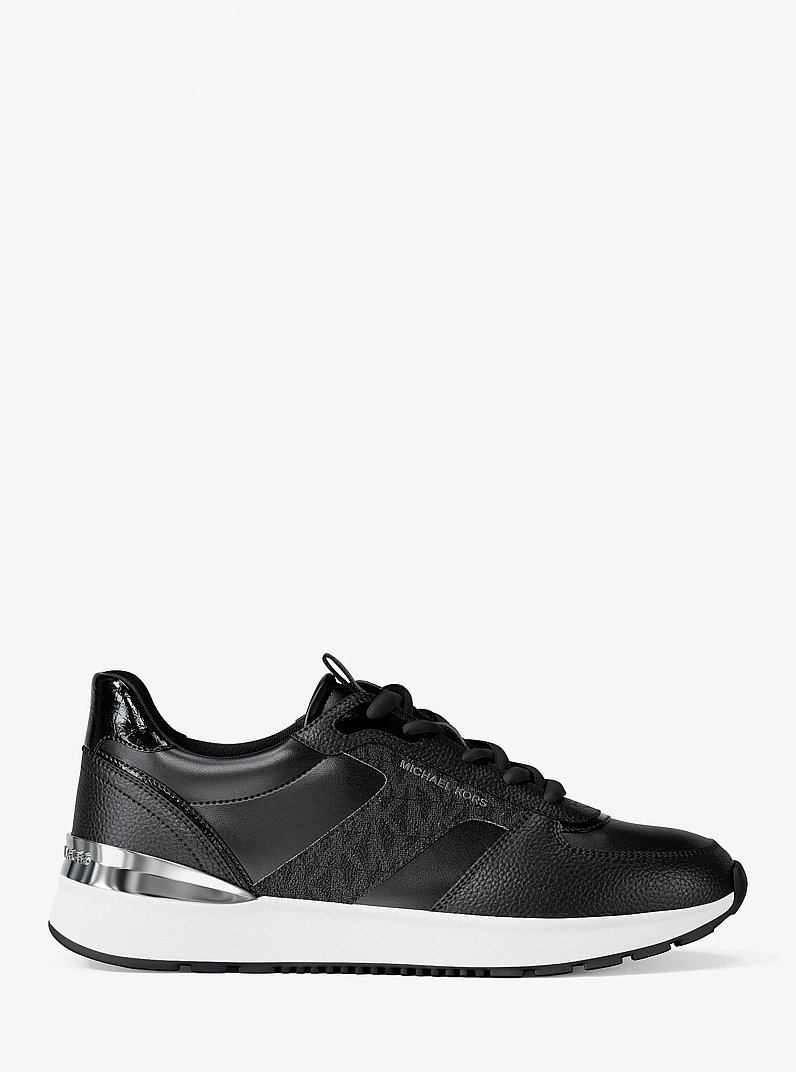 Remy Mixed-Media Trainer in BLACK | Michael Kors