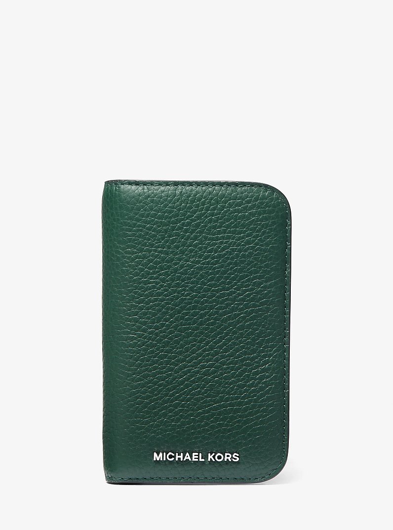 Hudson Pebbled Leather Billfold Wallet in BOSCO | Michael Kors