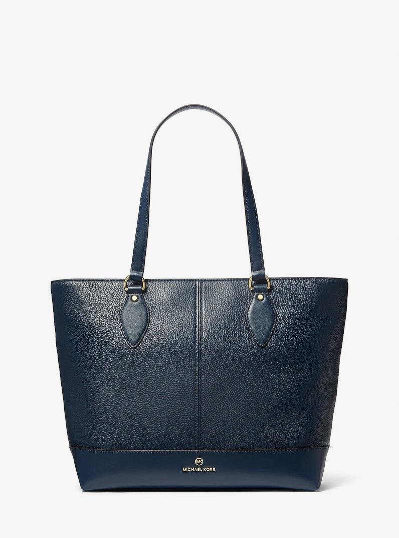 Beth Large Pebbled Leather Tote Bag