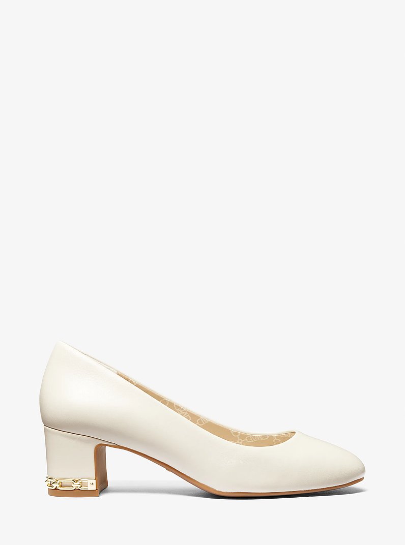 June Flex Leather Pump in LT CREAM | Michael Kors