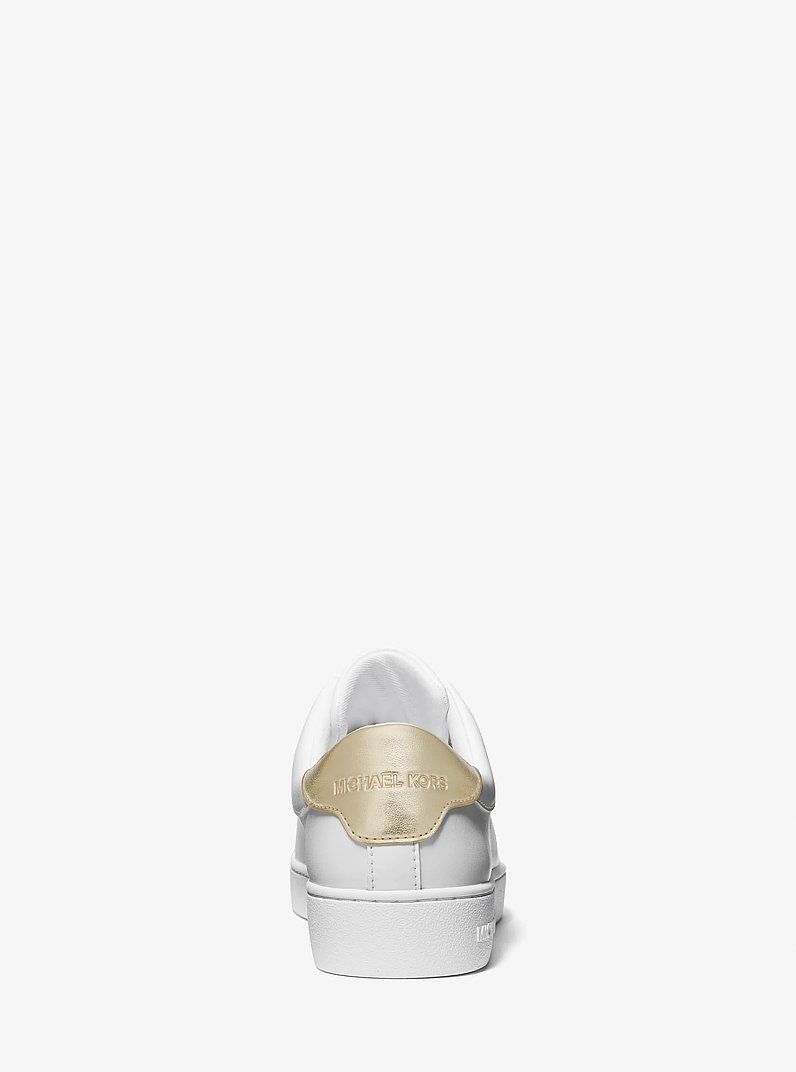 Keaton Zip-Up Sneaker in PALE GOLD | Michael Kors