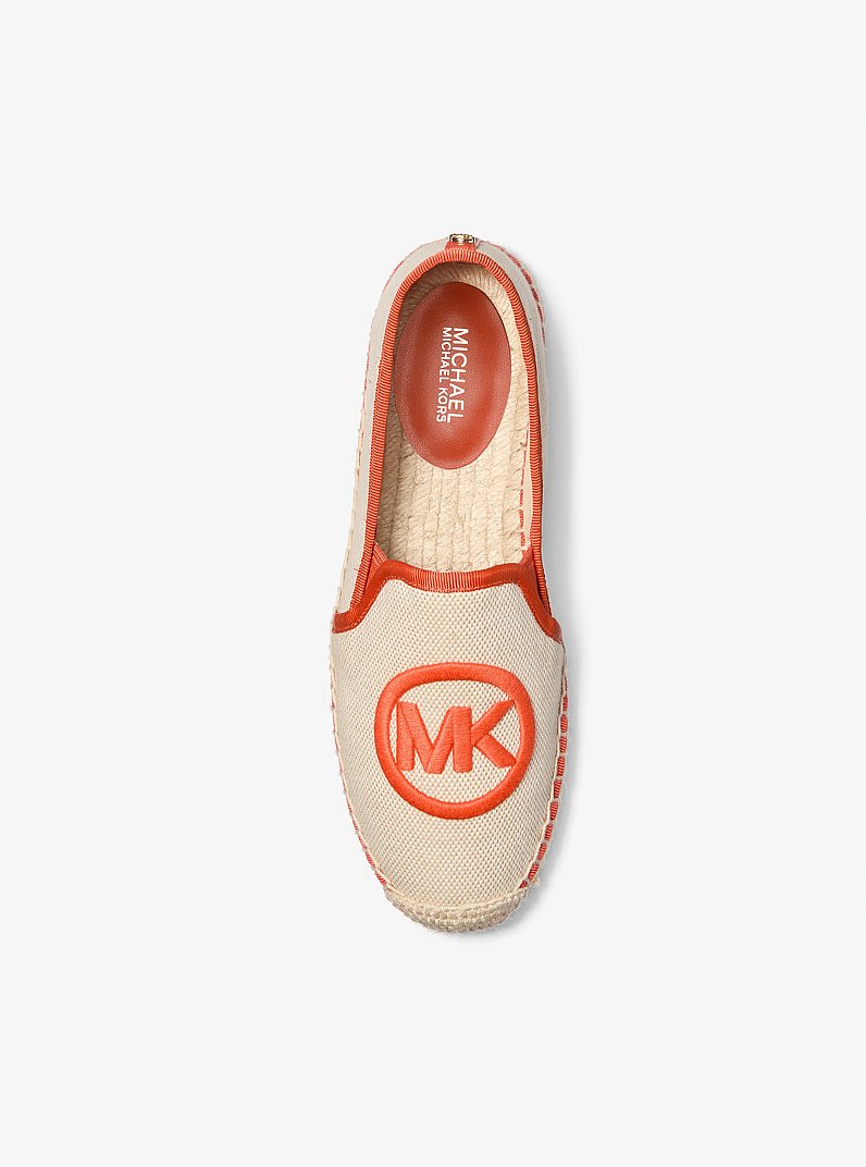 Hastings Two-Tone Cotton Blend Canvas Espadrille in RED CLAY | Michael Kors