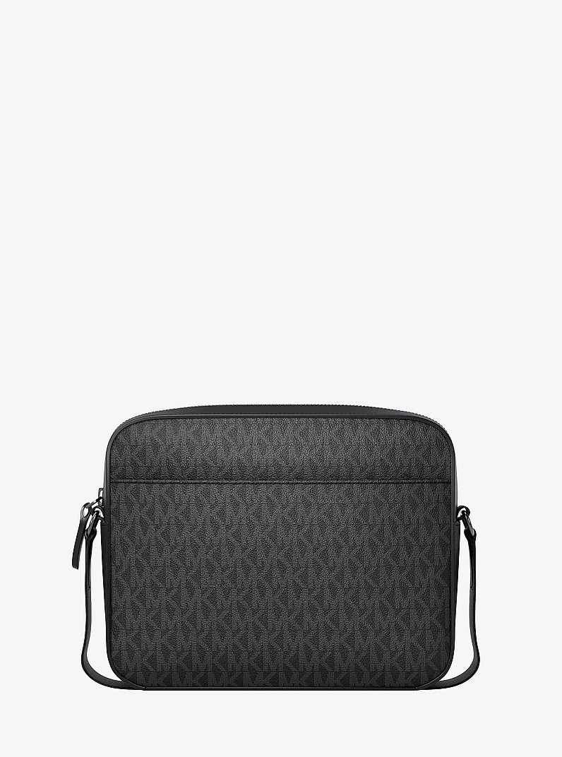 Sac &agrave; bandouli&egrave;re Jet Set &agrave; logo Signature in NOIR | Michael Kors