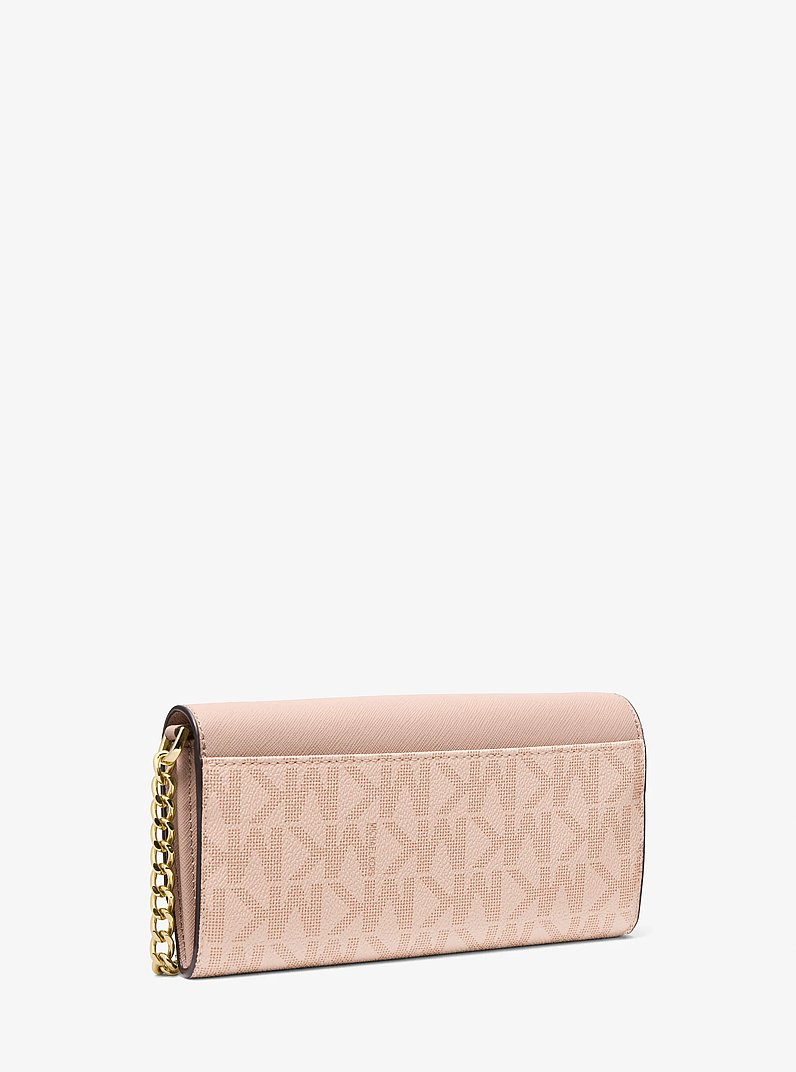 Jet Set Large Signature Logo Convertible Crossbody Bag in BALLET | Michael Kors