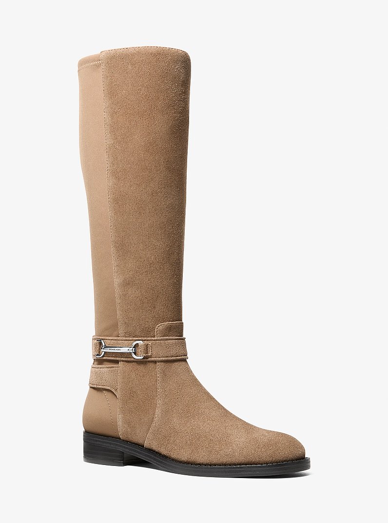 Bota Carson de gamuza y neopreno in MADERA FLOTANTE | Michael Kors