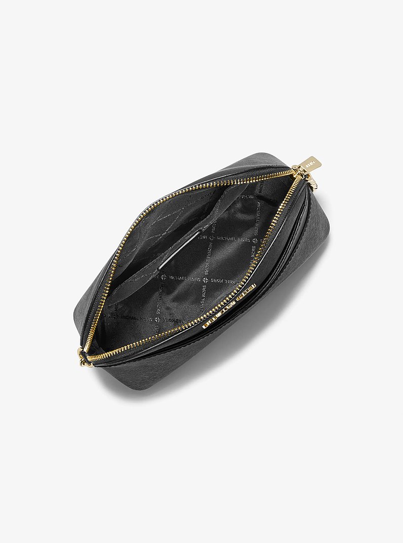 Jet Set Travel Medium Dome Crossbody Bag in BLACK | Michael Kors