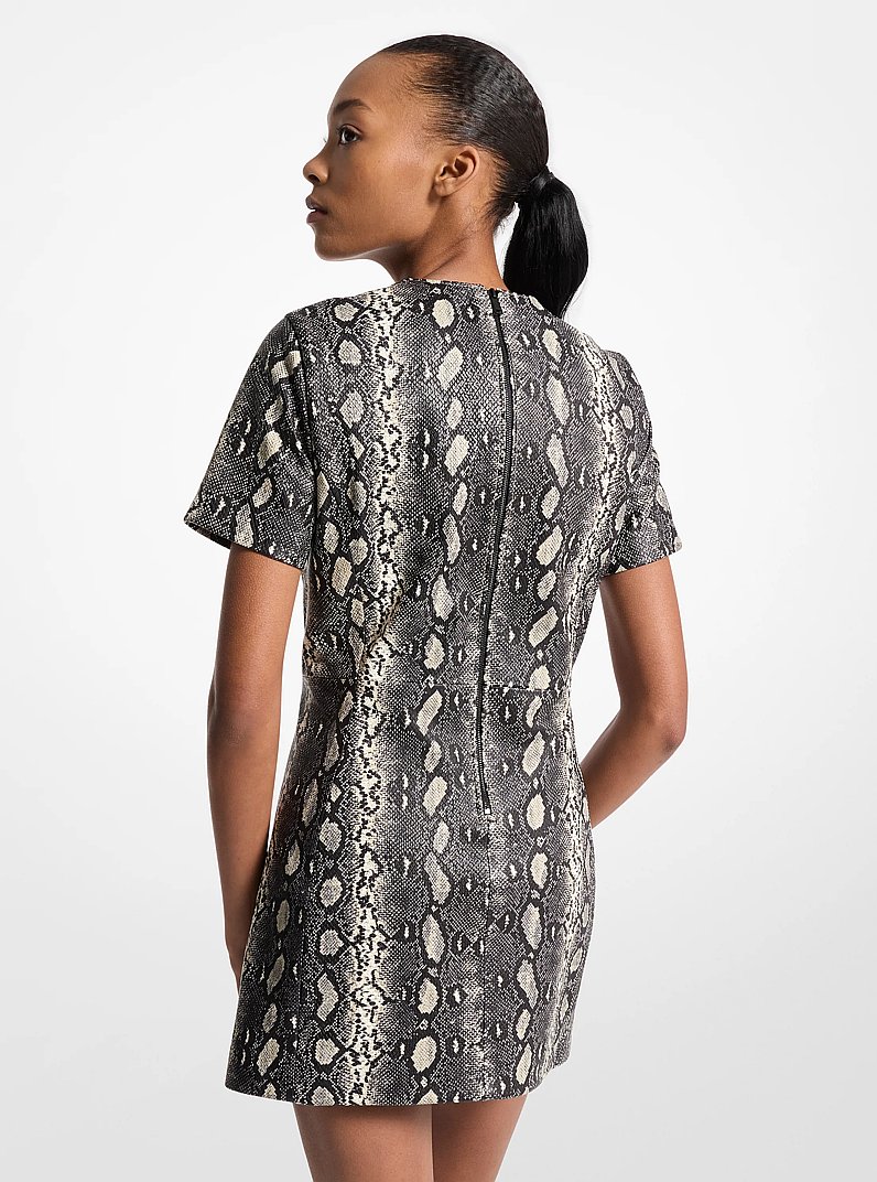 Miniabito in pelle stampa serpente in [3466] | Michael Kors