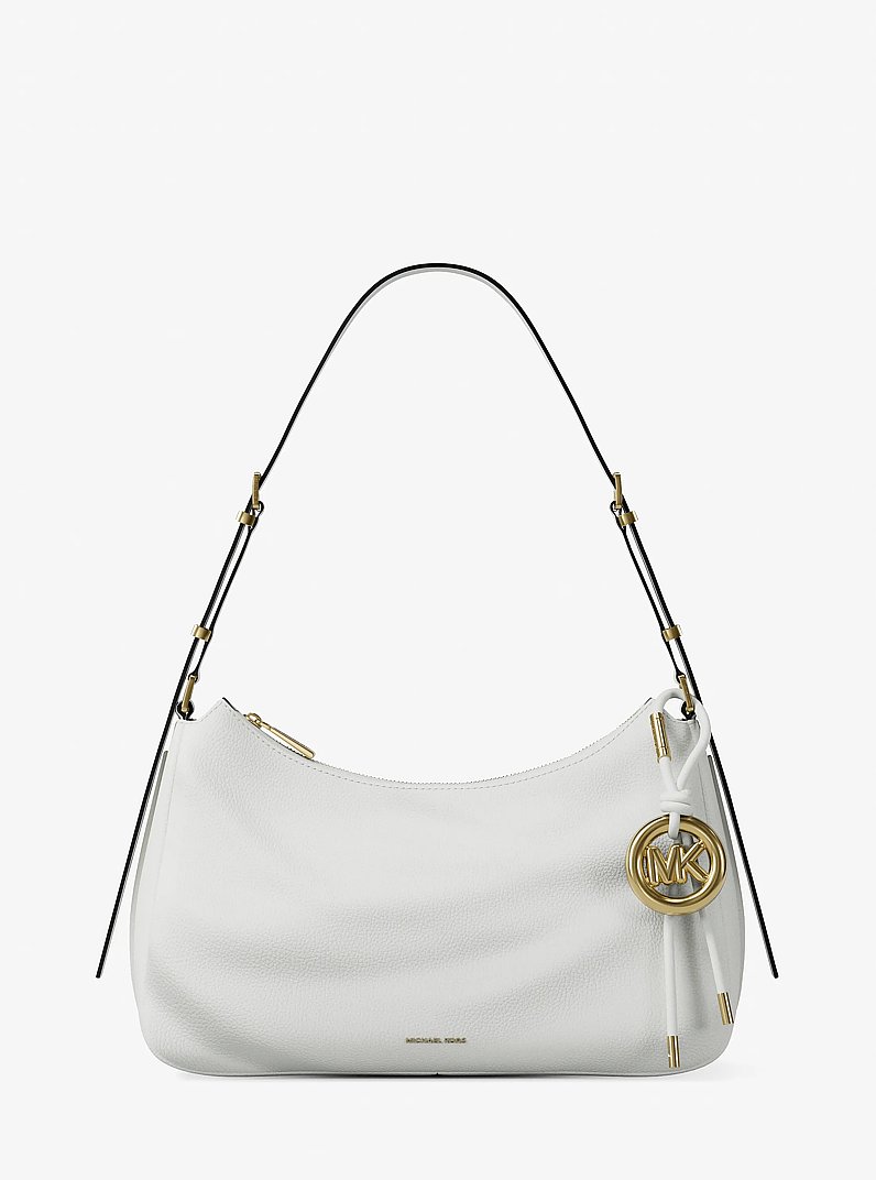 Borsa a spalla Nolita media in pelle martellata in GUSCIO D'UOVO | Michael Kors