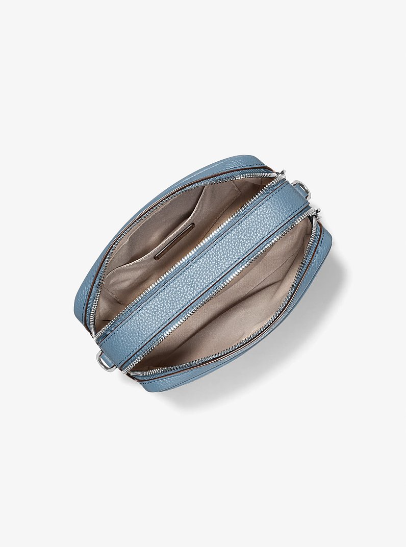 Bryant Medium Pebbled Leather Camera Crossbody Bag in CHAMBRAY | Michael Kors