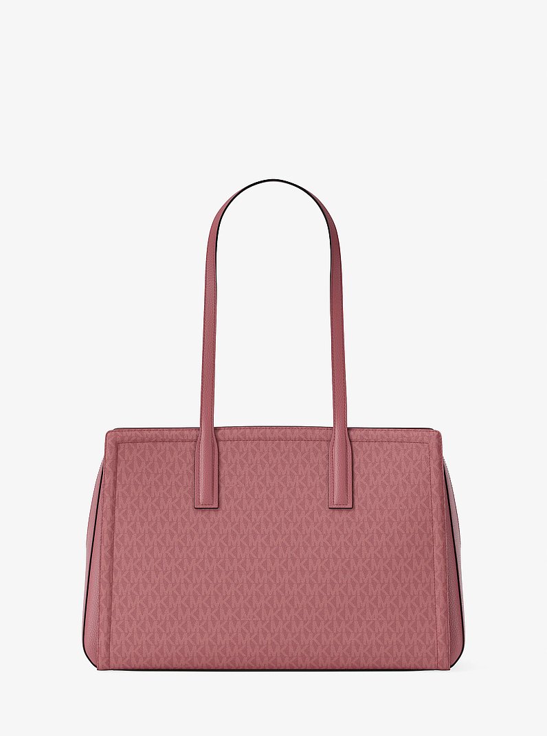 Laila Medium Signature Logo Tote Bag in ROSEWOOD | Michael Kors