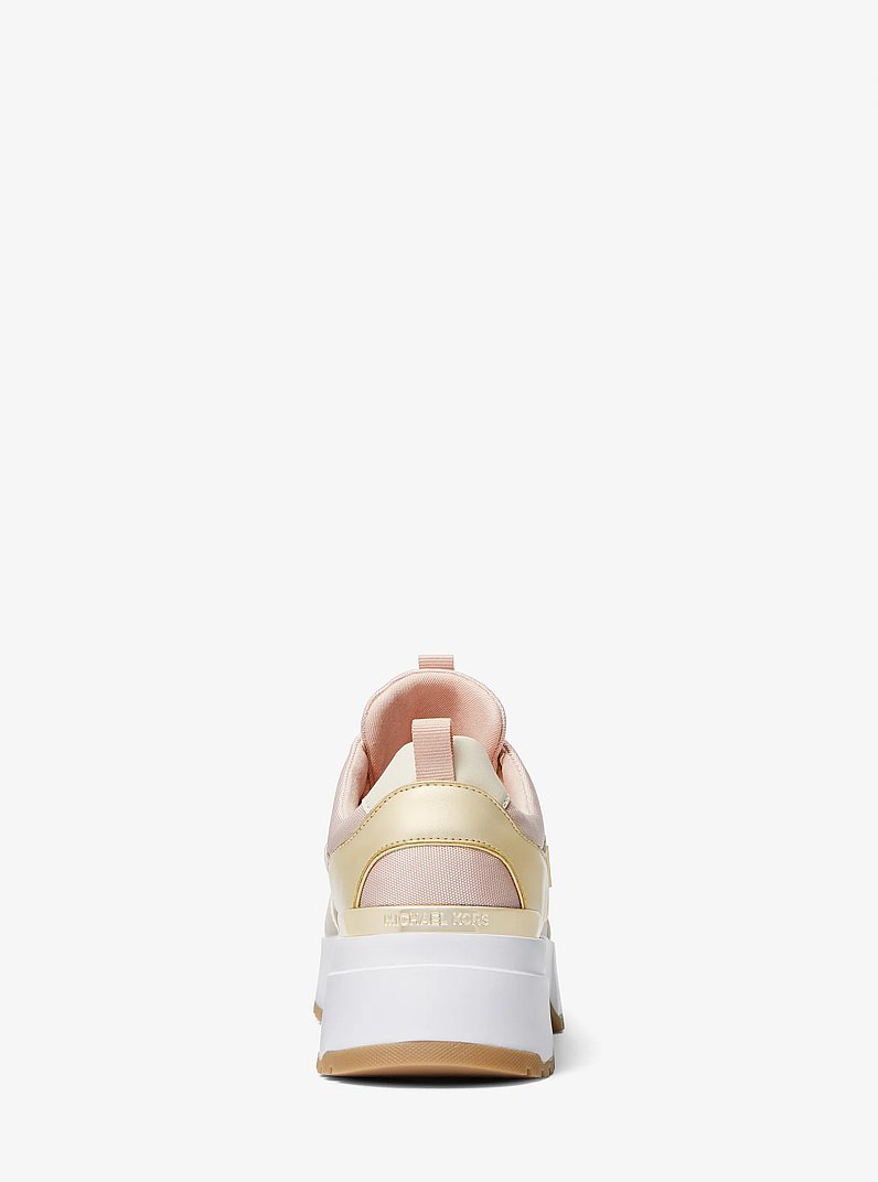 Cosmo Canvas Trainer in PWD BLSH MLT | Michael Kors