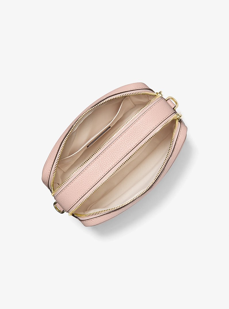 Bryant Medium Pebbled Leather Camera Crossbody Bag in SOFT PINK | Michael Kors