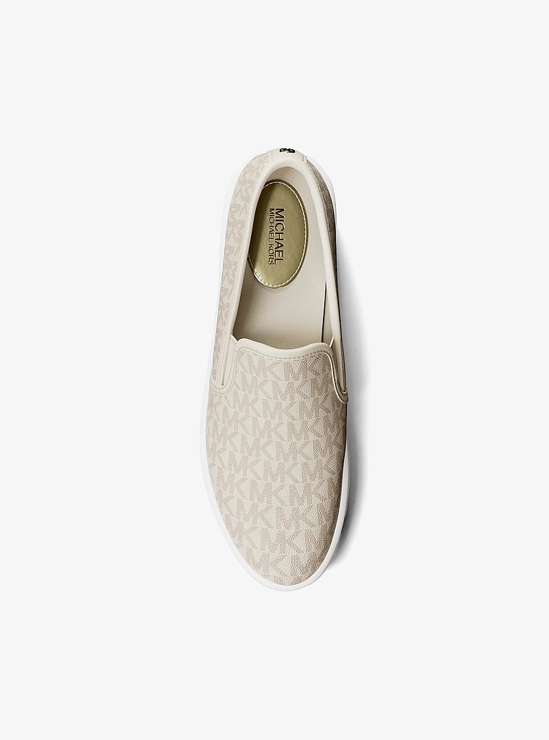 Teddi Signature Logo Slip-On Sneaker in VAN/CREAM | Michael Kors