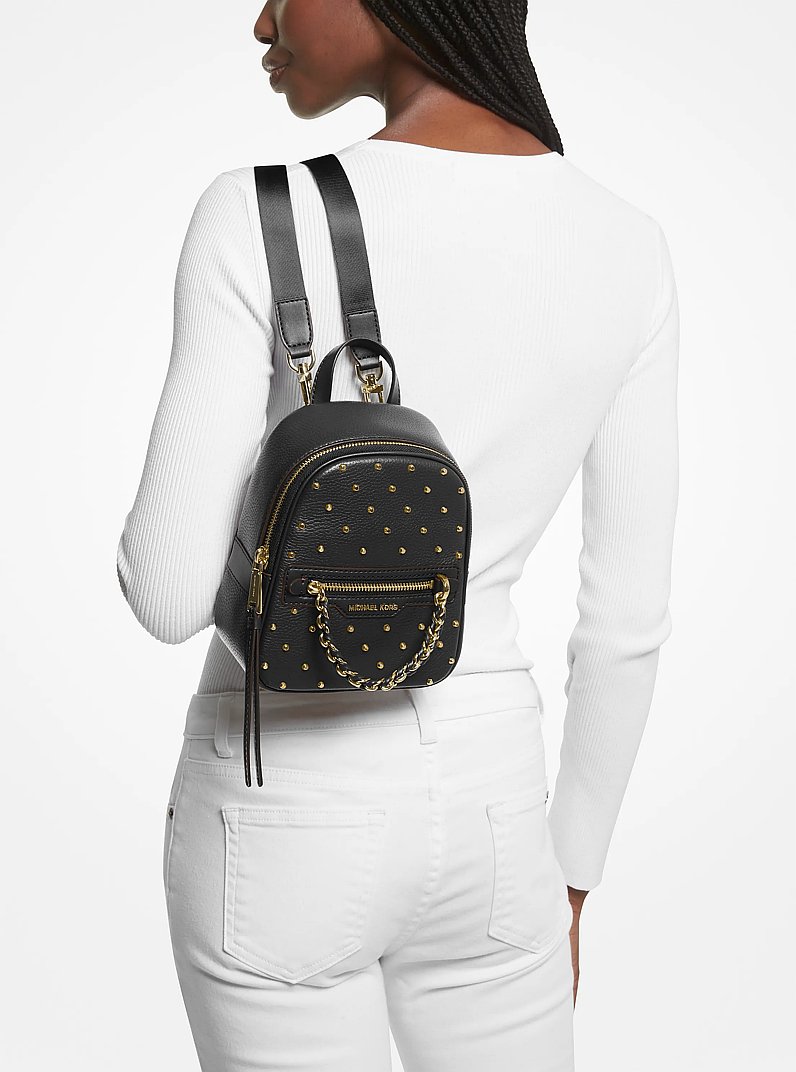 Rucksack Elliot Extra-Small aus Leder mit Nieten