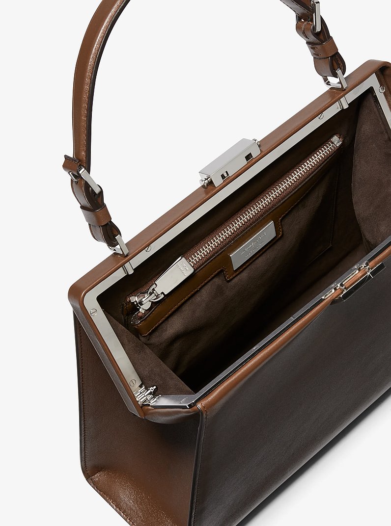 Sac Simone en cuir in CACAO | Michael Kors