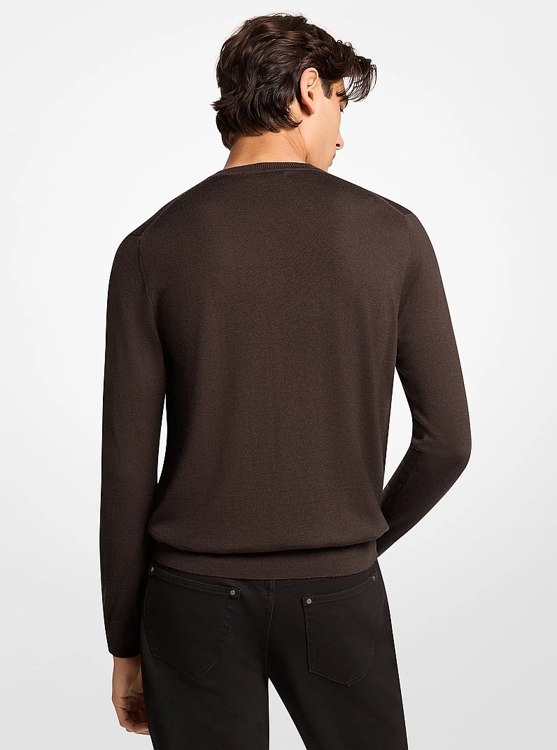 Wool Sweater in CHOCOLATE | Michael Kors